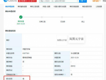东风汽车申请元宇宙商标被驳回
