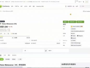 上线Coingecko，这里有关于Vision的元宇宙故事