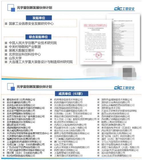 国家工信安全中心发布《元宇宙创新发展伙伴计划及首批成员单位名单》插图1