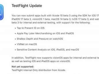 Apple 的 TestFlight 现在已支持 VisionOS 应用程序
